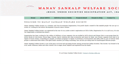 Desktop Screenshot of manavsankalp.com